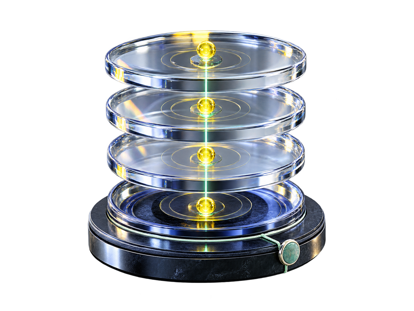 A sequence of agent decisions preserved as ordered evidence