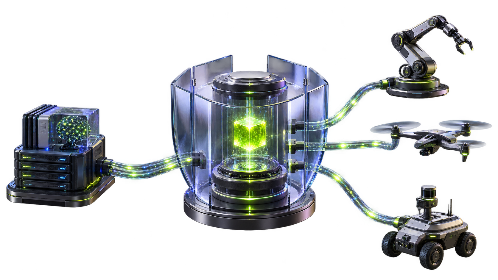 Fidacy authority gateway connecting an AI system to a robot, drone and autonomous vehicle